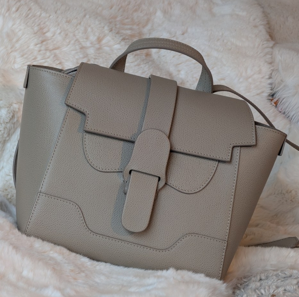 👜 Senreve nwot Mini Maestra 4-way Convertible Elegant Greige Women's Handbag 💖
